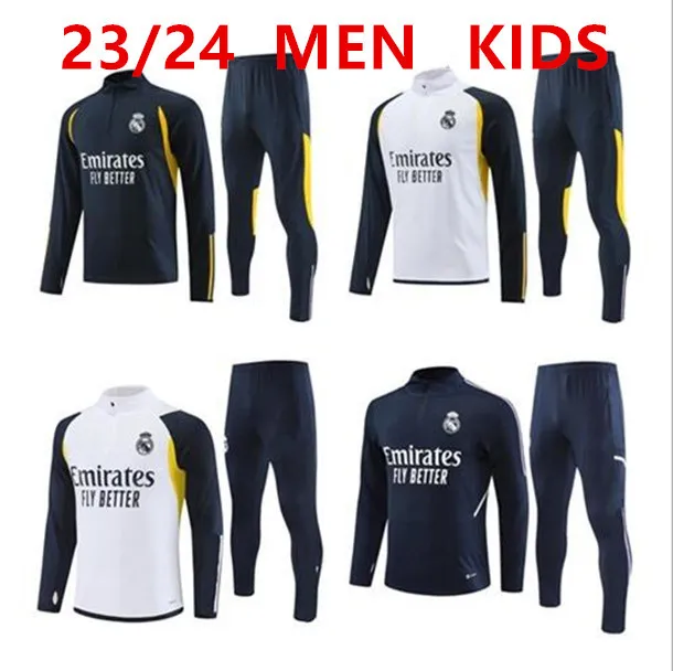23 /24 Real Madrids TRACKSUIT Set TRAINING Suit 22/23 Men and Kids Football Jacket Chandal Futbol Survetement