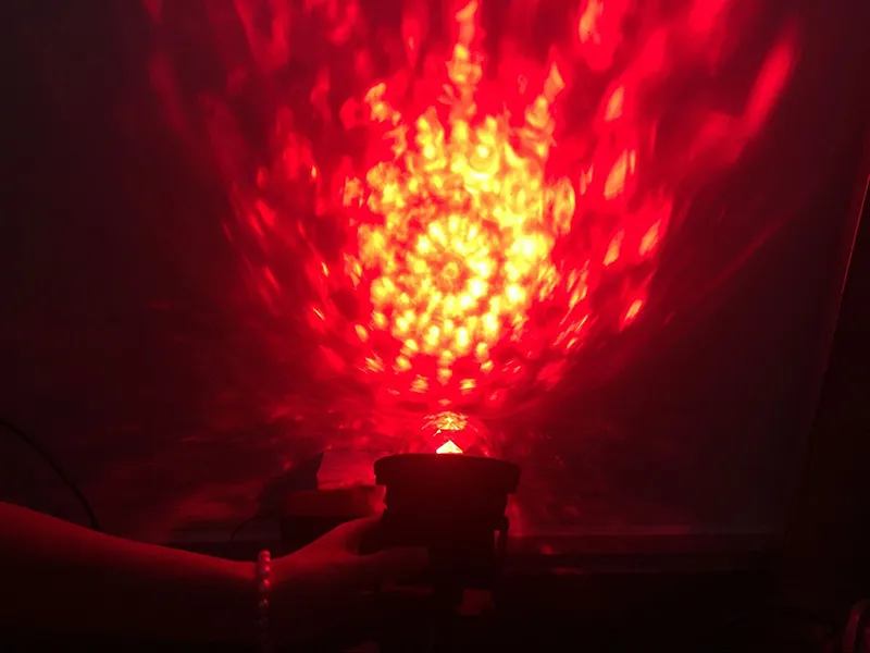 Water Ripple Effect Laser Projector Ocean Wave LED Stage Light DJ Disco Strobe Lighting with Remote for Bar Home Party KTV Clubs Wedding LL