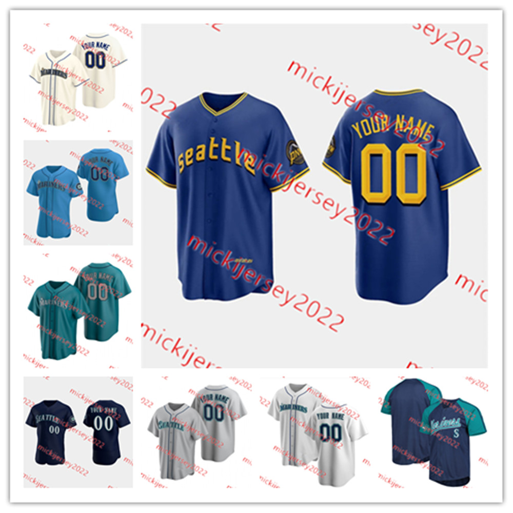 Mitch Haniger Baseball Jersey Ty France Custom Stitched Mens Youth Cal Raleigh Josh Rojas Luis Urias Jerseys