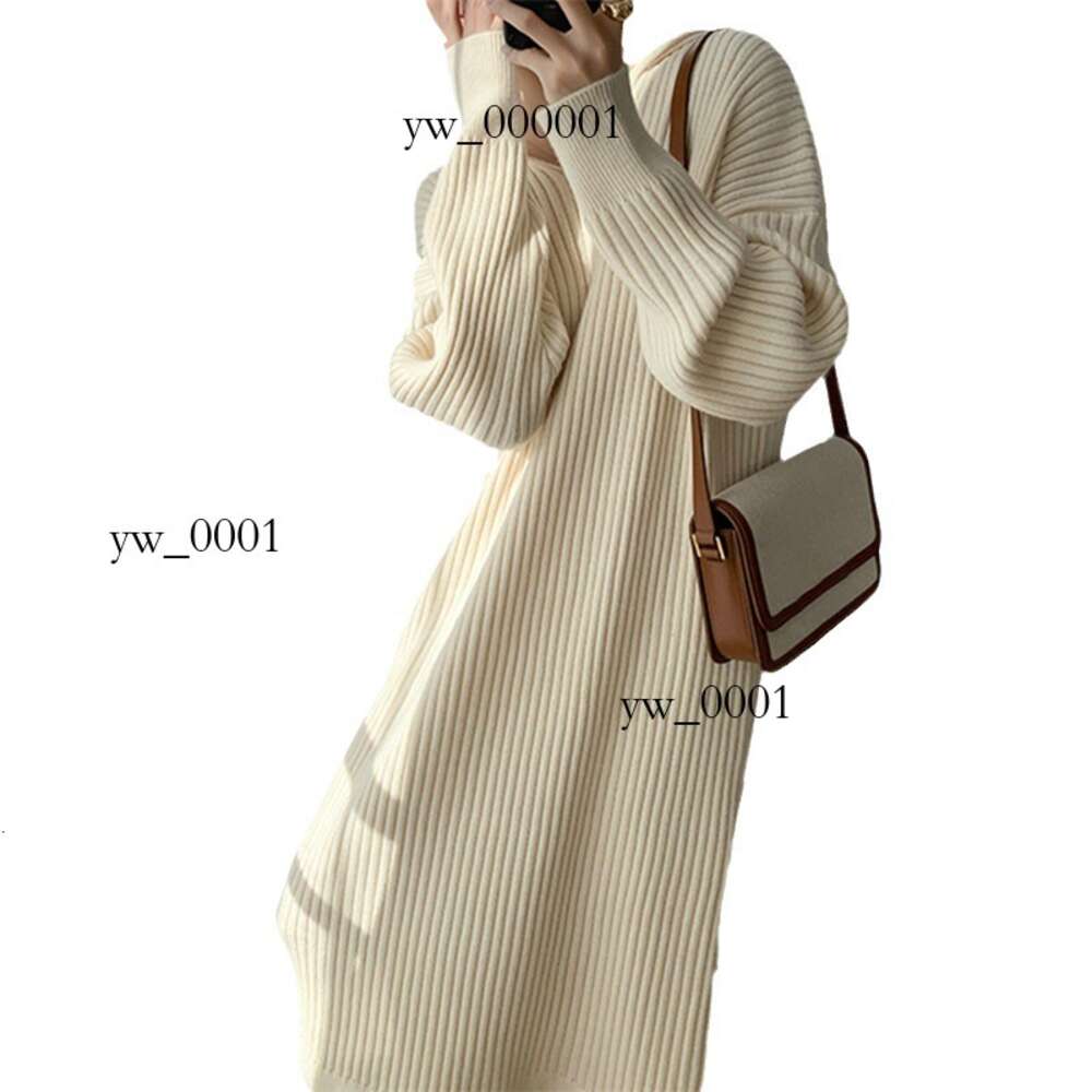 Белое платье во французском ленивом стиле 2023, осень/зима, женское дизайнерское однотонное свободное платье с капюшоном, модное вязаное нижнее платье для женщин 5853