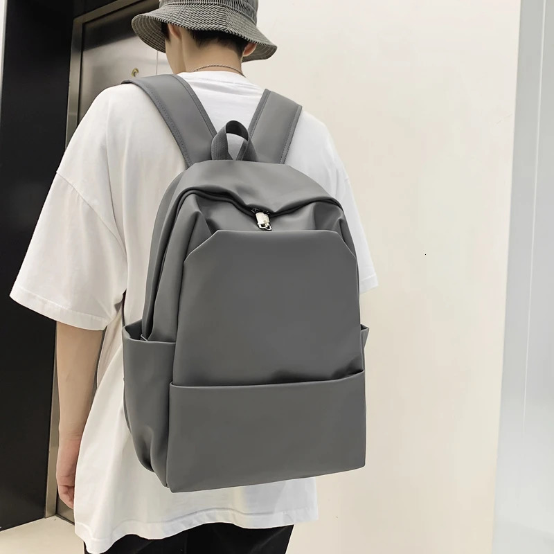 Bags Large Capacity Leather Women Men Travel Backpac High Quality BookBags Mochilas School Backpack for College Students 231219 4