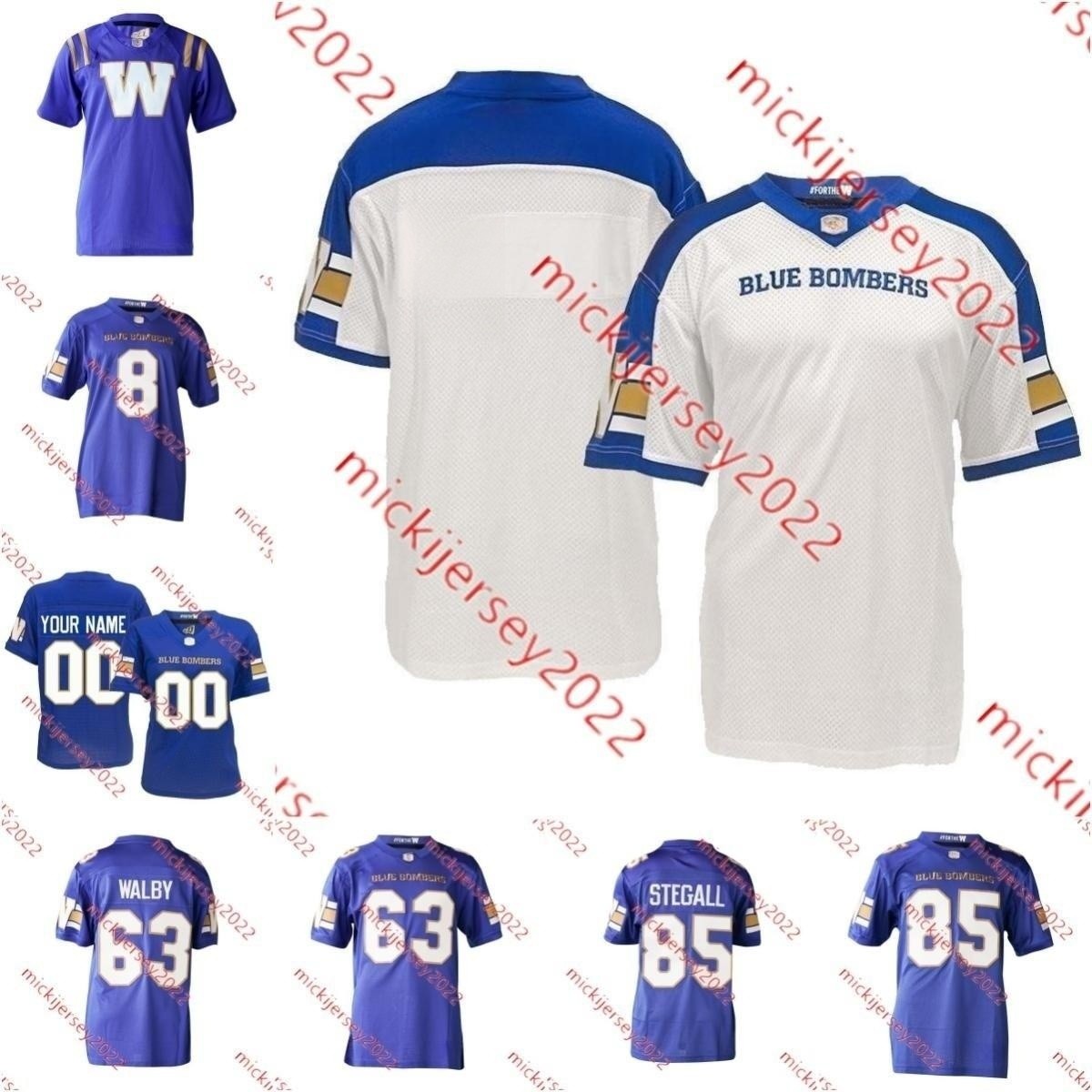 Winnipeg Blue Bombers Football JerseyBrady Oliveira Mike Miller Willie Jefferson Adam Bighill Jamiesan Sheahan Thiadric Hansen Custom Stitched Winnipeg Jerseys
