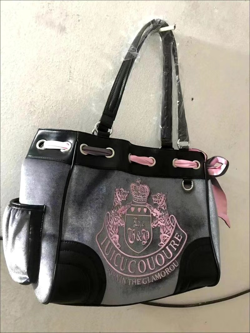 Shopping Bags Y2K Vintage Fashionable Hit Color Texture Veet Embroidery Large-Capacity Shoulder Tote Female Purse Chic Bag 230719
