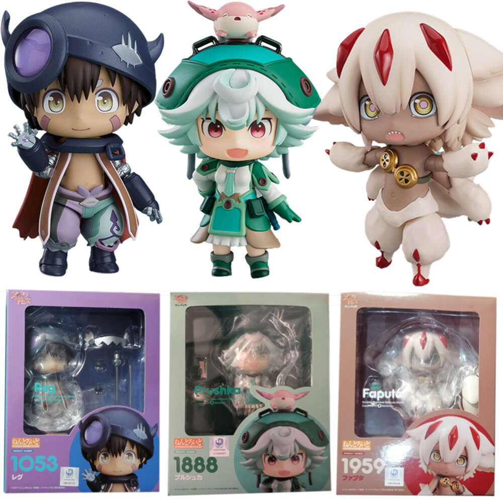 Mascot Costumes #1888 Made in Abyss Prushka Anime Figure #1959 Faputa Action Figure #1054 Riko #1053 Reg Figurine Collectible Model Doll Toys