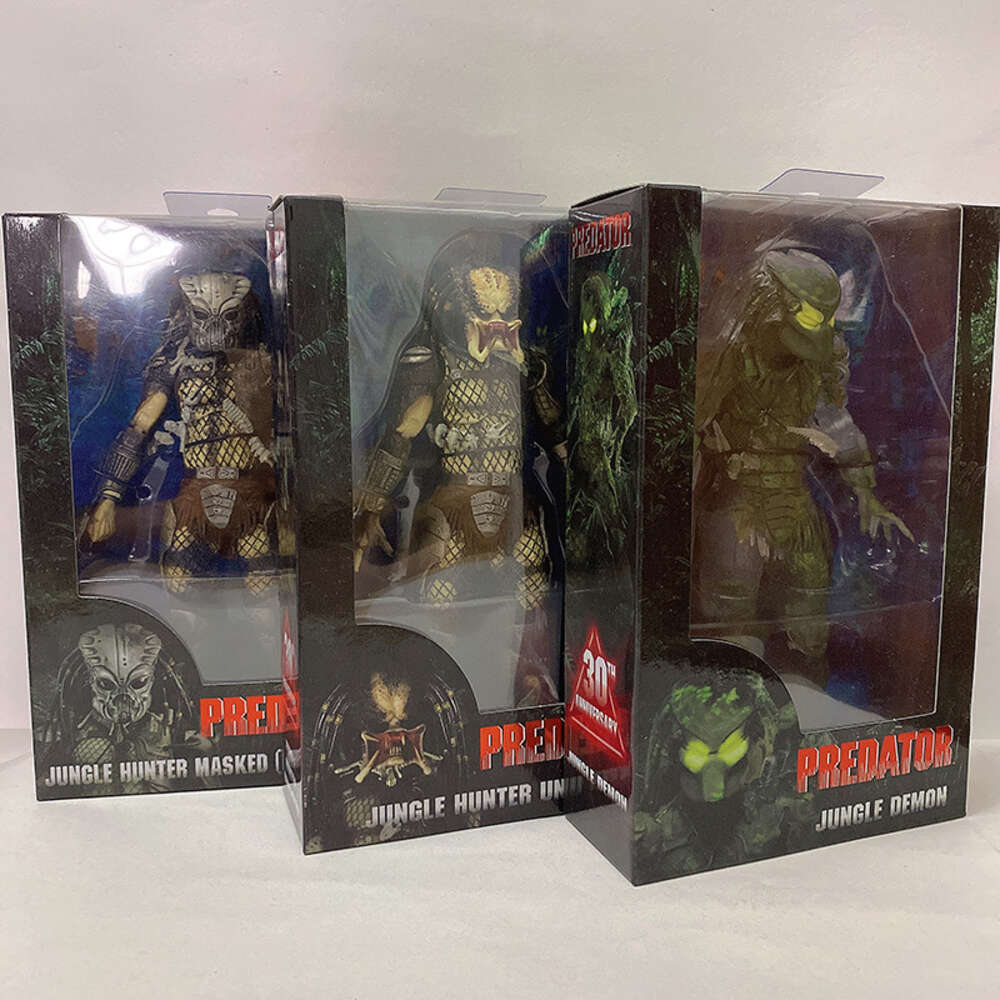 Mascot Costumes Neca Jungle Hunter Demon Water City Hunter Warrior Lost Boar Snake Stalker Guardian Classic Predator Action Figure Collection