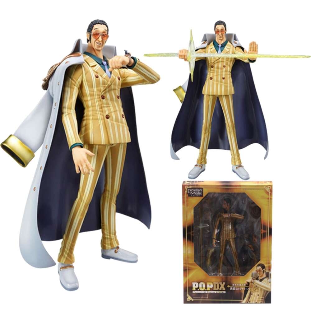 Mascot Costumes 24cm One Piece Anime Figures Pop Marine Admiral Borsalino Action Figure Pvc Collection Model Doll Ornaments Toys Gifts