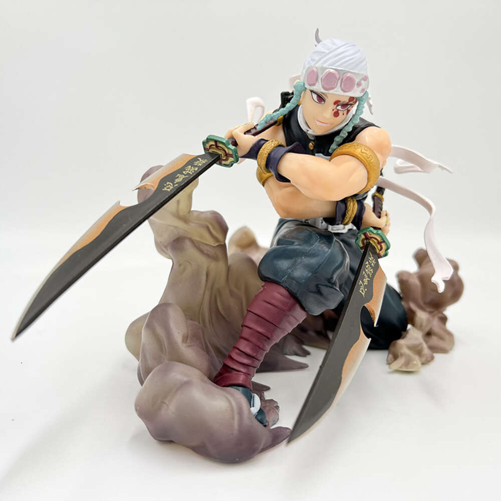 Finger Toys Finger Toys 14cm Demon Slayer Uzui Tengen Anime Figure Figuarts Zero Tengen Uzui Action Figure Kimetsu No Yaiba Figure Adult Model Doll To