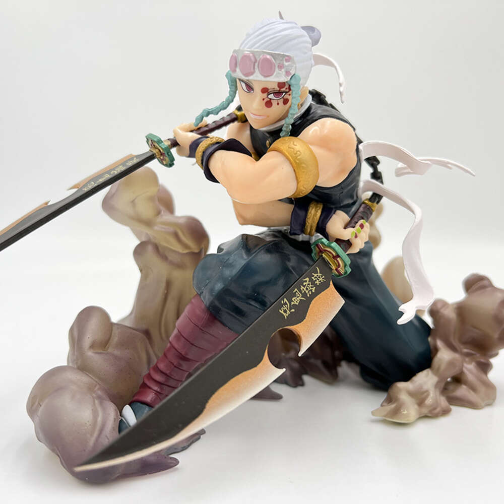 Finger Toys Finger Toys 14cm Demon Slayer Uzui Tengen Anime Figure Figuarts Zero Tengen Uzui Action Figure Kimetsu No Yaiba Figure Adult Model Doll To
