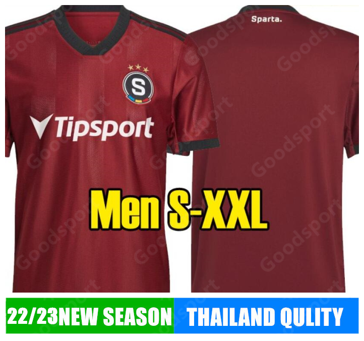 22 23 Acsparta Praha Soccer Jerseys 2022 2023 A.sima S.tecl Jan Kuchta O.kudela L.provod Docca Hlozek Football Shirt Men S-xxl