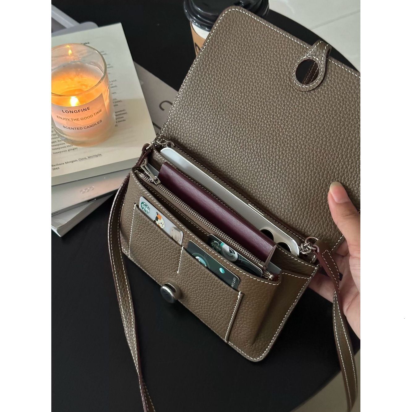 2025 new collection Handbag Passport Card Holder Women's Crossbody Bag Mobile Phone Bag Three In One Bank Card Wallet Autumn New Designer Bag Wom