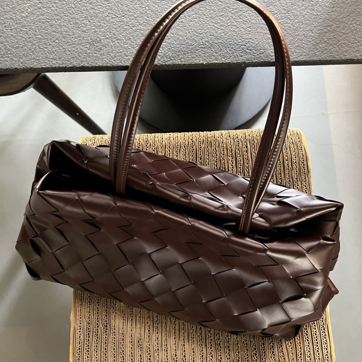 Leather Woven Women's Shoulder Bag Fashionable Large Capacity Armpit Bag Autumn New Designer Bag Niche Trend design Versatile Tote Bag Handbag