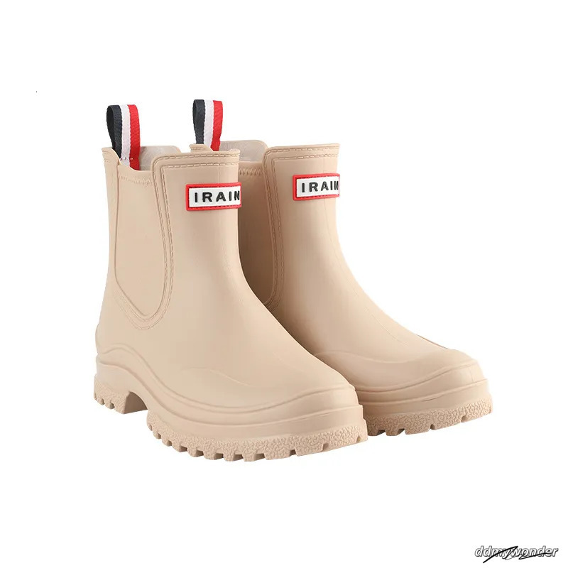 Designer Women's Boots Snow Rubber High Cut Breathable Rain Black Lightweight Shoes Fashion Autumn/Winter Wellies Size 35-42