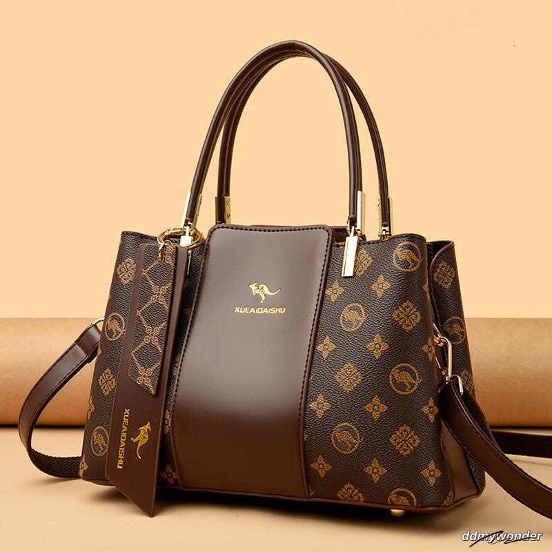 Contrasting Women's Business Handbag Free Shipping Designer New Minimalist Vintage Tote Large Capacity Single Shoulder Crossbody Mom Shopping Bag