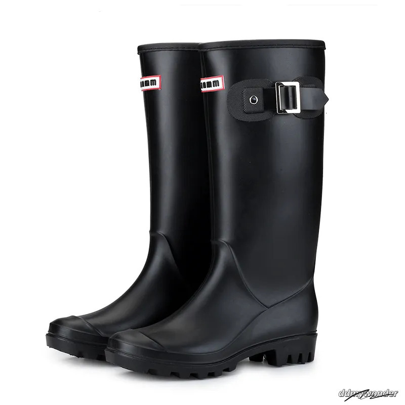 Designer Women's Boots Snow Rubber High Cut Breathable Rain Black Lightweight Shoes Fashion Autumn/Winter Wellies Size 35-42