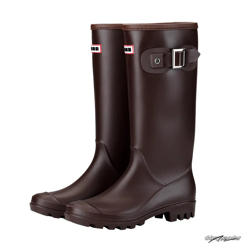 Designer Women's Boots Snow Rubber High Cut Breathable Rain Black Lightweight Shoes Fashion Autumn/Winter Wellies Size 35-42
