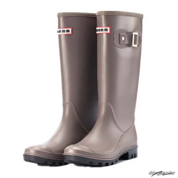 Designer Women's Boots Snow Rubber High Cut Breathable Rain Black Lightweight Shoes Fashion Autumn/Winter Wellies Size 35-42