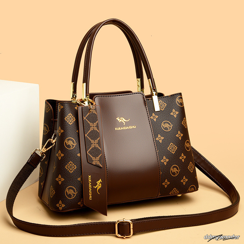 Contrasting Women's Business Handbag Free Shipping Designer New Minimalist Vintage Tote Large Capacity Single Shoulder Crossbody Mom Shopping Bag