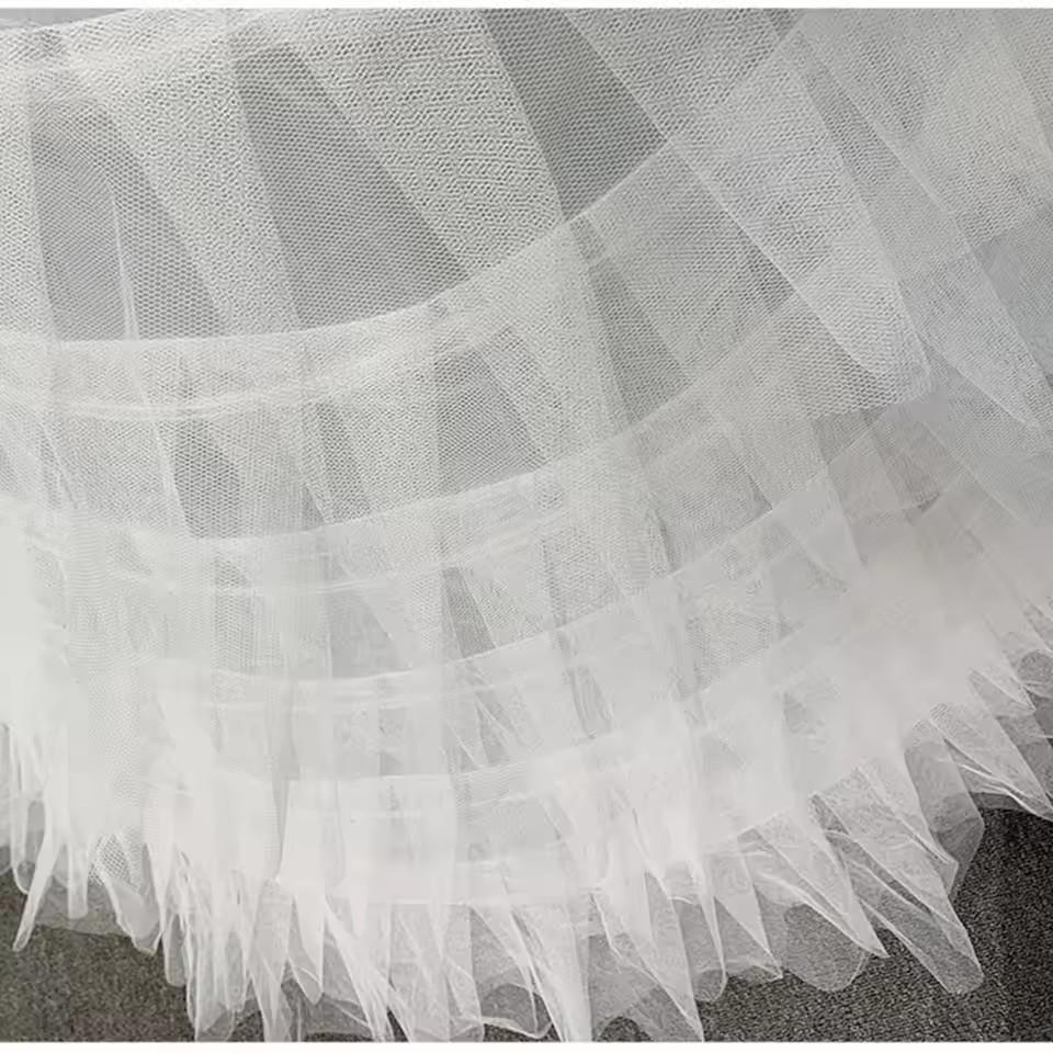 Fluffy 6 Hoop Black White Long Petticoat Wedding Ball Gown Quinceanera Dress Underskirt Skirt Half Slips Crinoline Bridal Accessories Lg0359 Youmaidre