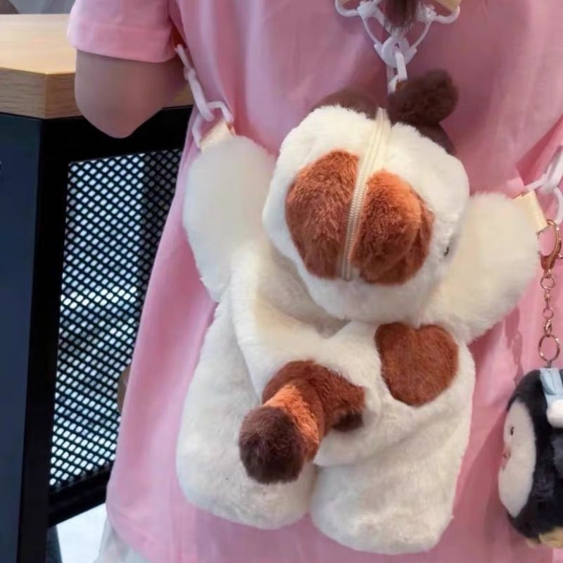 bag 2025 Autumn women s New Women s Shoulder Bag Cute Cat Crossbody Bag Cartoon Girl Bag Autumn New Cute Furry Designer Bag Women s Crossbody Bag