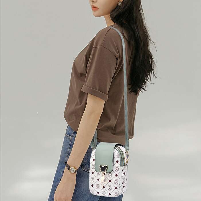 DHpet_wholesale 2025 Trendy Crossbody Phone Bag - Mini PVC Shoulder Purse for Women, Small Round Zip Pocket (13x19cm, 320g)