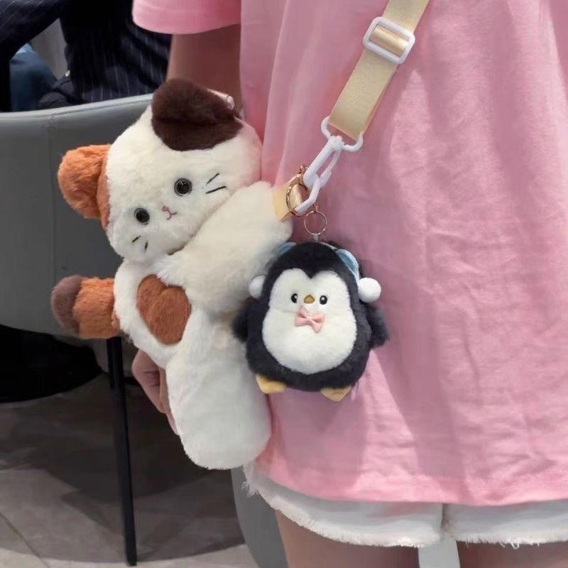 bag 2025 Autumn women s New Women s Shoulder Bag Cute Cat Crossbody Bag Cartoon Girl Bag Autumn New Cute Furry Designer Bag Women s Crossbody Bag