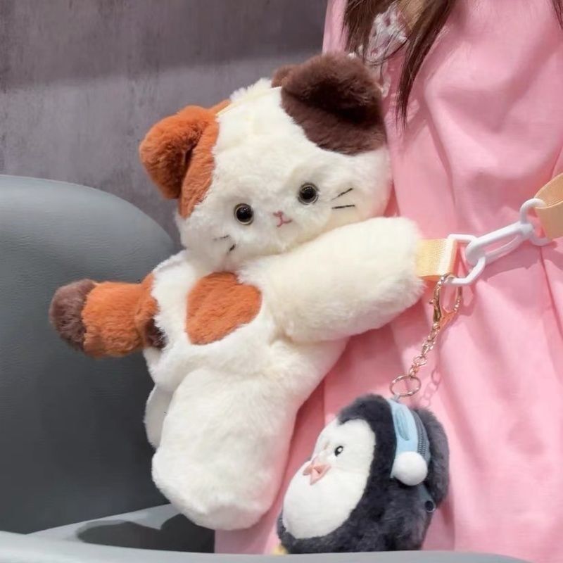 bag 2025 Autumn women s New Women s Shoulder Bag Cute Cat Crossbody Bag Cartoon Girl Bag Autumn New Cute Furry Designer Bag Women s Crossbody Bag