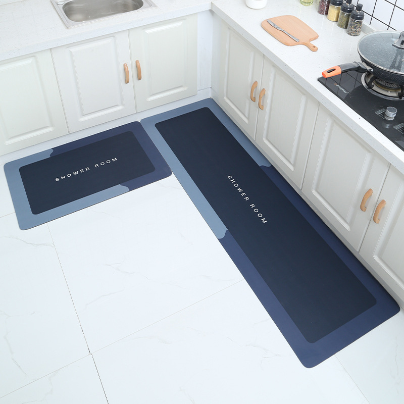 Light Luxury Kitchen Wipeable Door Water Oil Absorbent Diatomaceous Earth Foot Household Mat, Waterproof luxcury and designer Non-Slip Carpet ddmythur