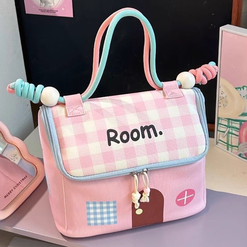 2025 Autumn New Small House Makeup Bag Simple Small Cute Outdoor Makeup Bag elegant Lightweight Large Capacity bag Makeup Bag Designer Handbag