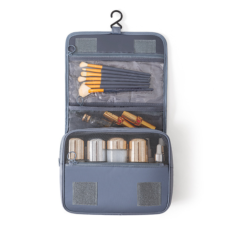 2025 Autumn New Korean Edition Large Capacity Compact elegant Makeup Bag Simple bag Storage Hook Washbag Lightweight Travel Storage Bag Designer Handb