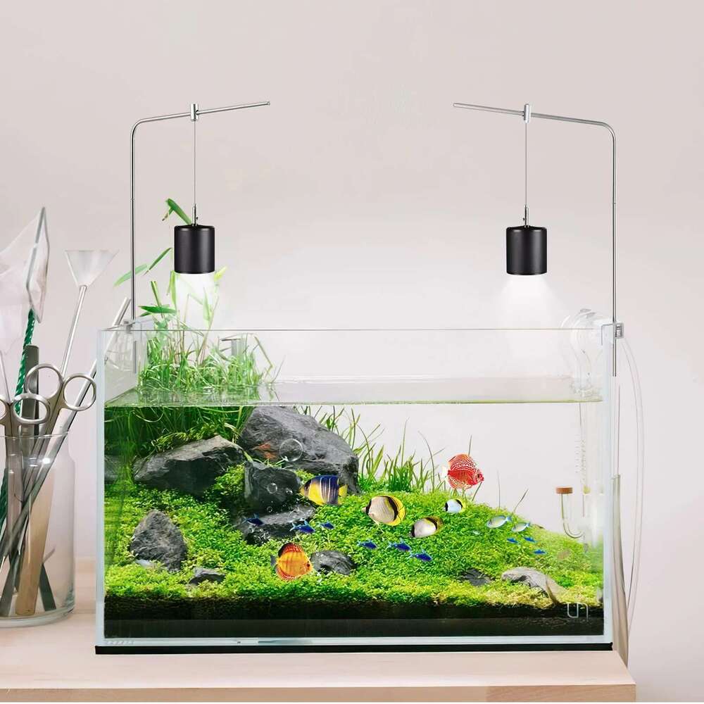 Fish Tank Supply Aquarium Light Stand Heat Lamp Aluminum Rack Hanging Bracket Marine Filter