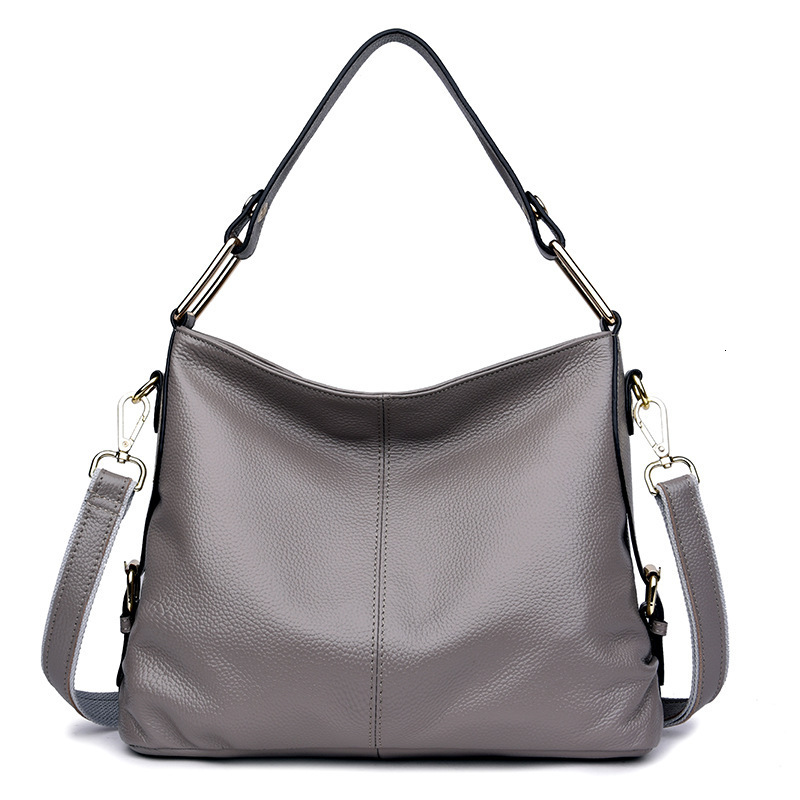 2025 Korean Time Spring Fashion Genuine Women's Handheld Diagonal Cross Bag Leather