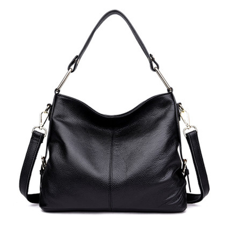 2025 Korean Time Spring Fashion Genuine Women's Handheld Diagonal Cross Bag Leather