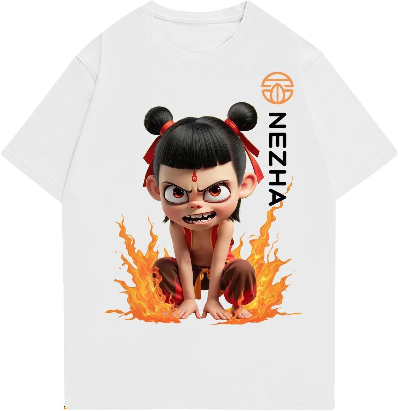 Mens T shirt Ne Zha Movie Inspired Graphic Tee Unisex Nezha 3D Printed T Shirt for Men Women Short Sleeve Round Neck Tops tee Casual tops summer cloth