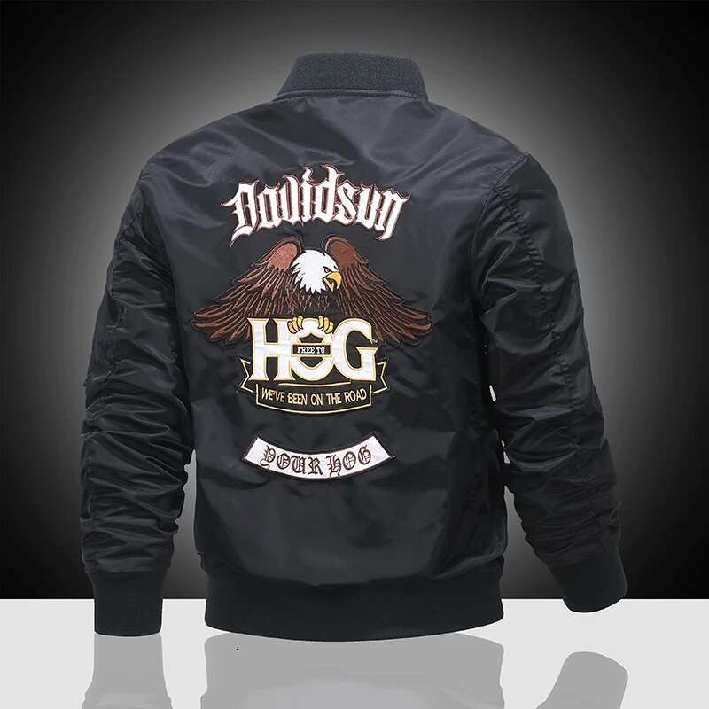 Ma1 Pilot Jacket Men's Spring And Autumn Eagle Embroidered Baseball Suit Large Workwear Coat Fashion