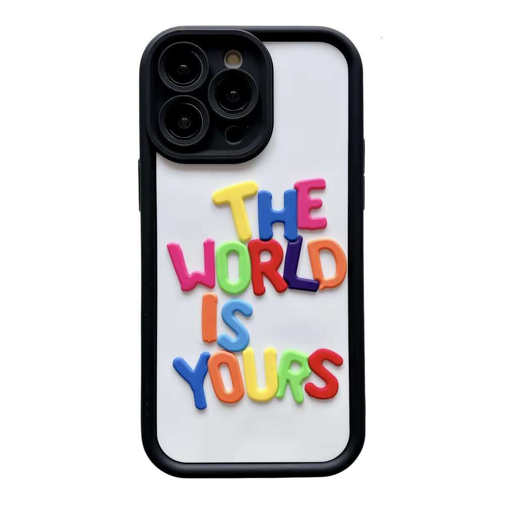 3D Street Fashion Letter Love Mobile Phone Cases for Iphone 7 8 X Xr Xs 11 12 13 14 15 16 Pro Max Custom Shockproof Cover