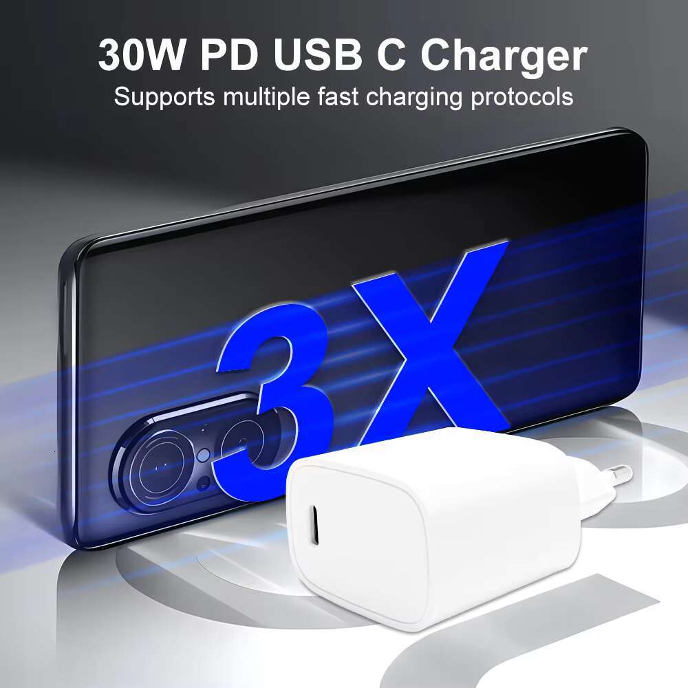 20W 30W Mobile Power Adapter USB Type C Portable Phone Charging for Samsung iPhone Fast Charger