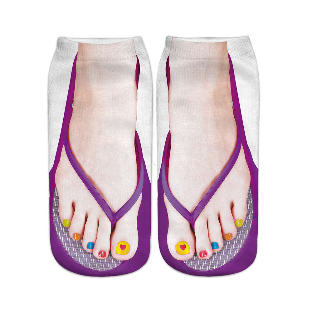Flip Ps 3D Printed Fun Socks, Canvas Shoes, Funny Nail Socks