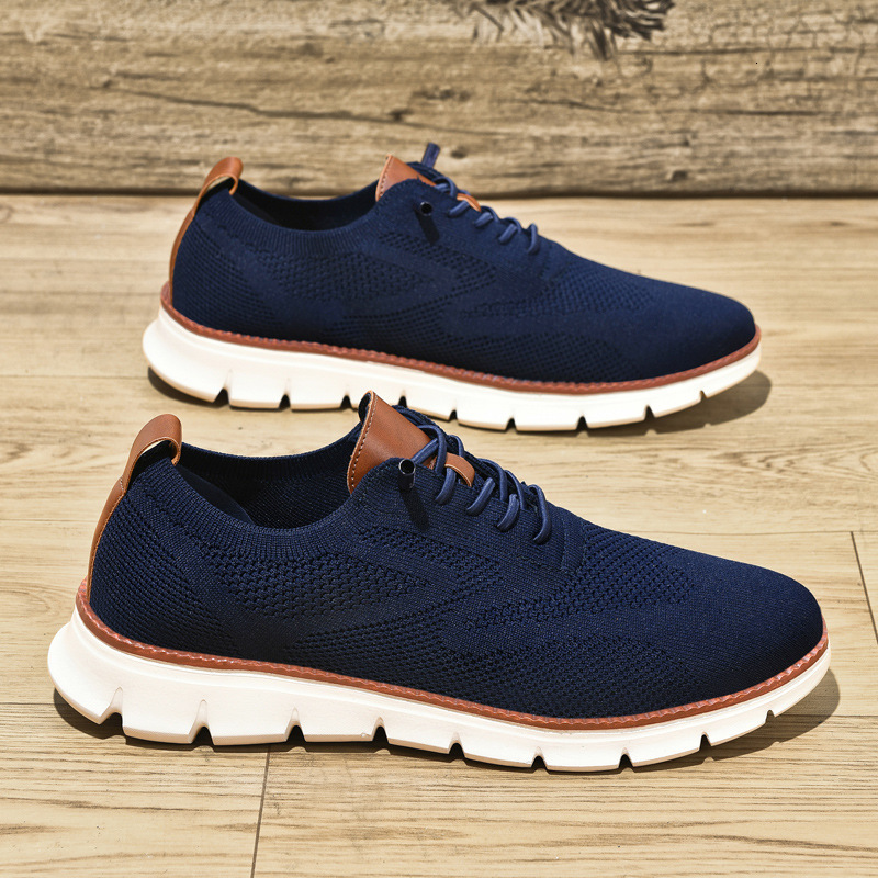 Cross border plus size 48 British Block casual men's shoes, fashionable and trendy fly woven surface, breathable and lightweight sports loafers