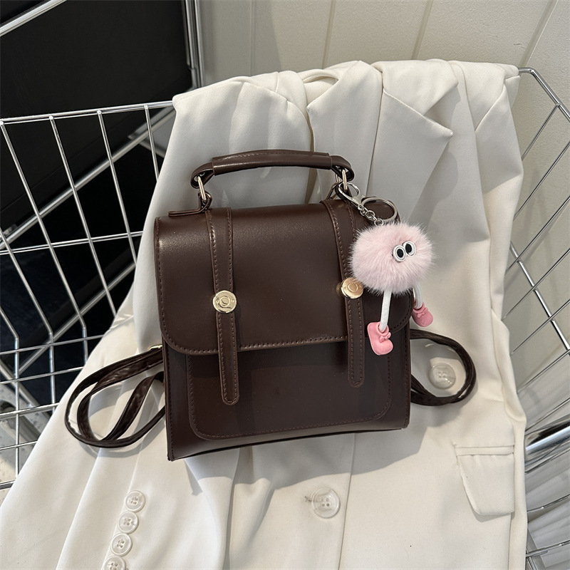 Free Delivery Designer Bag Simple College Women's Bag 2025 Fashion Casual One Shoulder Hand Small Backpack Luxury Bag
