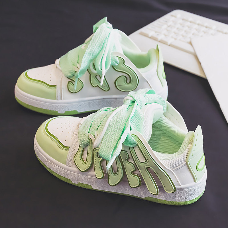 Designer casual shoes Cherry Blossom Pink White Sneakers for Women 2025 New Versatile Casual Women's Niche Thick-Soled Bread Ins Trend Shoes