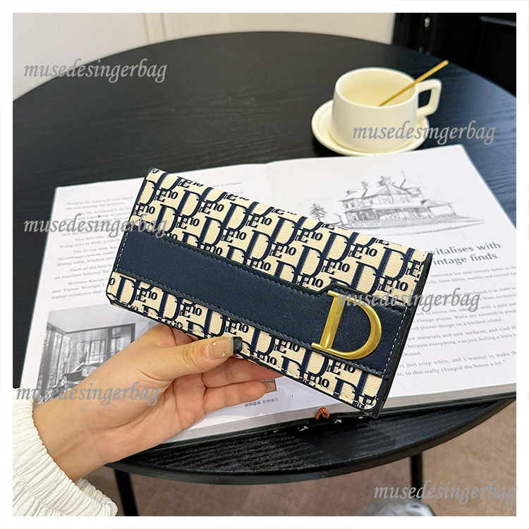 Luxury Brand Designer Wallet High Quality Multi-Card Long Purse Genuine Leather Trendy Fashion Daily Commute Essential