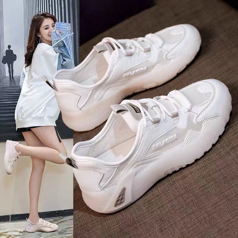 Sports shoes for women in the summer of 2025, new popular, versatile, thin mesh, breathable, explosive running, Instagram for beginners