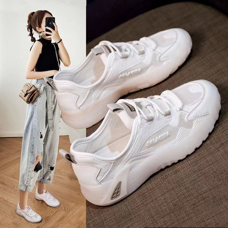 Sports shoes for women in the summer of 2025, new popular, versatile, thin mesh, breathable, explosive running, Instagram for beginners