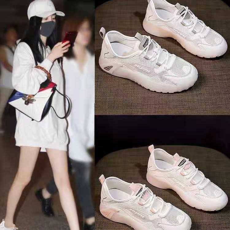 Sports shoes for women in the summer of 2025, new popular, versatile, thin mesh, breathable, explosive running, Instagram for beginners