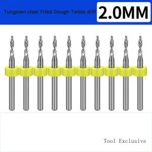 0,1 à 2 mm PCB Tungsten en acier torse frit Drill Drift Micro Gravure Drill Trou Forme Forte Imprimer Circuit Circuit Mini CNC Forage Bit