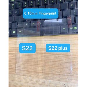 Le protecteur d'écran en verre trempé transparent de 0,18 mm prend en charge la fonction d'empreinte digitale pour Samsung S22 S22 Plus