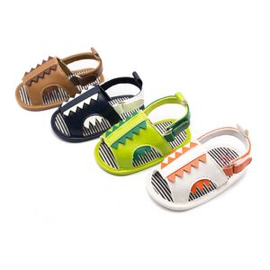 0-1t mignon dessin animé bébé enfants chaussures été enfant en bas âge garçon chaussures chaussures pour bébés garçons sandales mocassins doux première chaussure de marche sandales nouveau-né