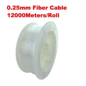 0 25 mm de diamètre 12000m Roll PMMA Fiber optique Câble Extrémité Glow pour la décoration LED LED FIBRES LUBRE 317U