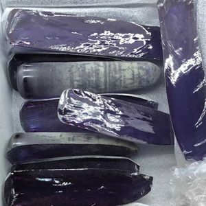 Matériau d'alexandrite de laboratoire non coupé, pierre précieuse de corindon violet 45 # pour la fabrication de bijoux H1015, 0.2 kg/sac