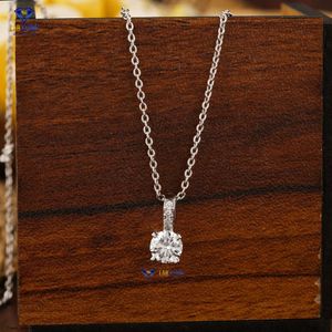 Colgante de diamante de talla brillante redonda 0.536 TDW con joyería fina de diamante cultivado en laboratorio de oro blanco Chian Hpht/Cvd